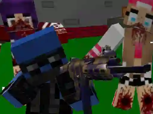Mäng Blocky Combat Special Forces: Zombie Apocalypse Internetis
