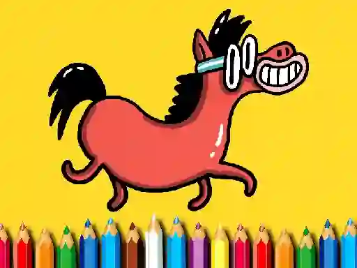 Mäng Back To School: Pony Coloring Book Internetis