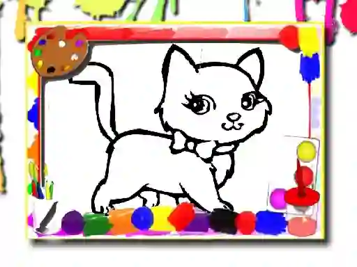 Mäng Sweet Cats Coloring Internetis