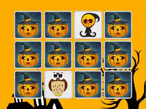 Mäng Kids Memory Game Halloween Internetis