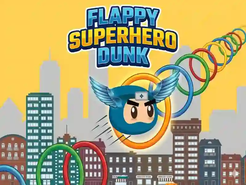 Mäng Flappy Superhero Dunk Internetis