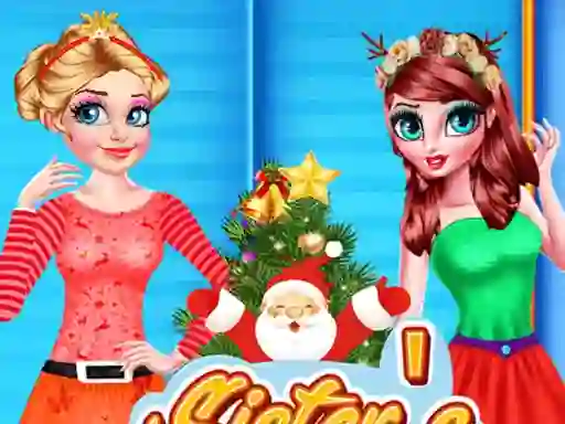Mäng Sisters Christmas Tree Internetis