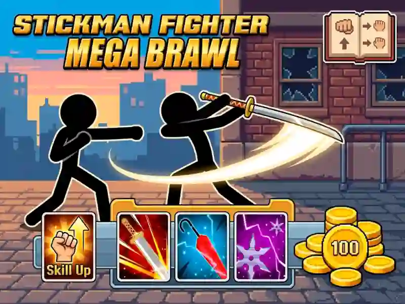 Mäng Stickman Fighter Mega Brawl Internetis