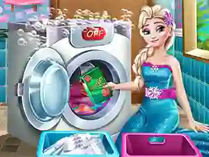 Mäng Ice Queen Laundry Day Internetis