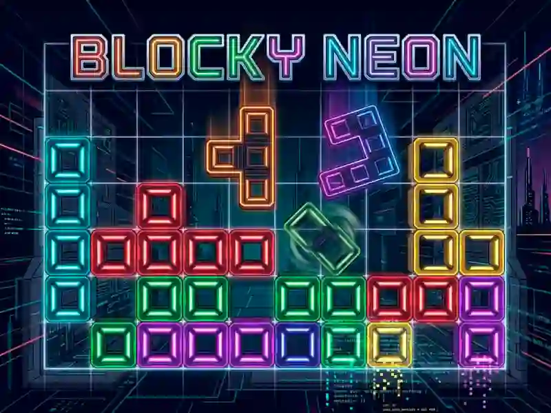 Mäng Blocky Neon Internetis