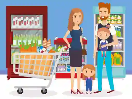 Mäng Happy Shopping Jigsaw Internetis