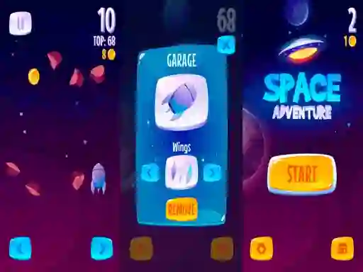 Mäng Space Adventure Internetis