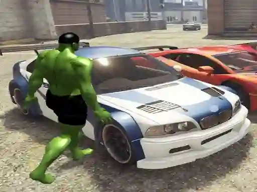 Mäng Chained Car vs Hulk Internetis