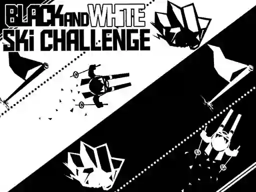 Mäng Black and White Ski Challenge Internetis