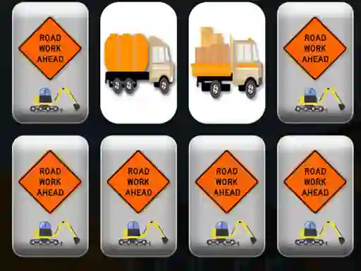 Mäng Work Trucks Memory Internetis