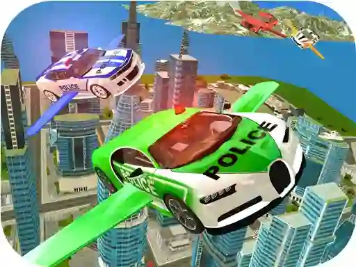 Mäng Flying Police Car Simulator Internetis