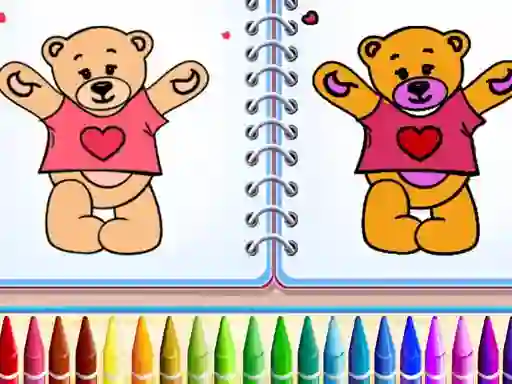 Mäng Cute Teddy Bear Colors Internetis