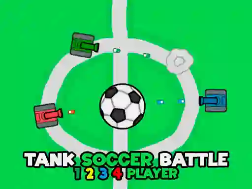 Mäng Tank Soccer Battle 1 2 3 4 Player Internetis