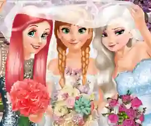 Mäng Bride and Bridesmaides Dress up Internetis