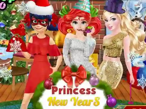 Mäng Princesses: New Year's Party Internetis