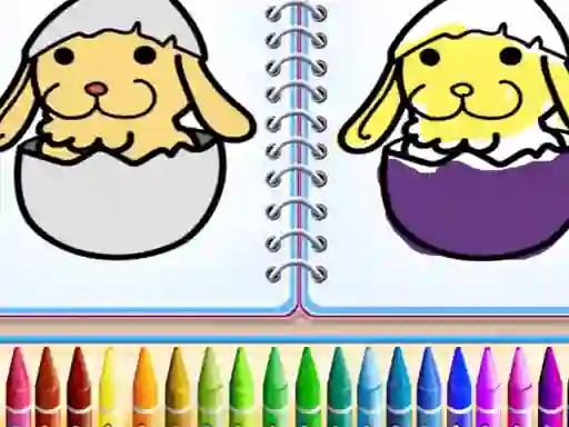 Mäng Coloring Bunny Book Internetis