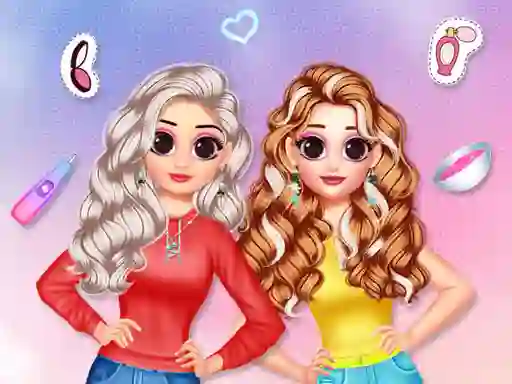 Mäng Besties Makeover Salon Internetis