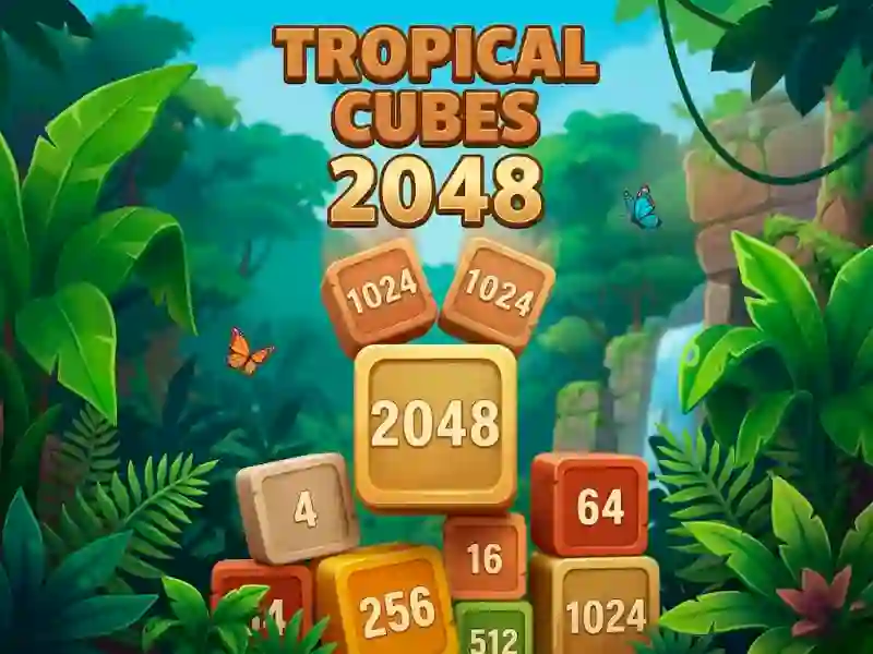 Mäng Tropical Cubes 2048 Internetis