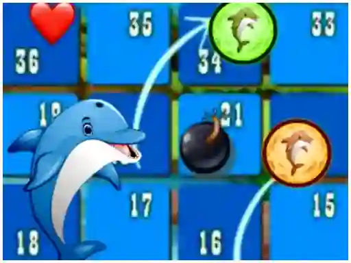 Mäng Dolphin Dice Race Internetis