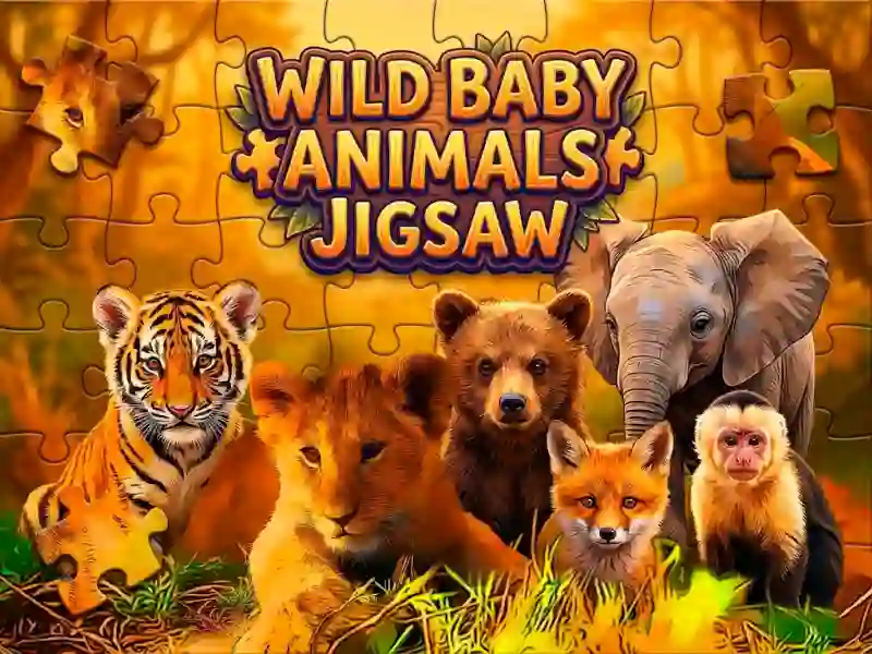 Mäng Wild Baby Animals Jigsaw Internetis