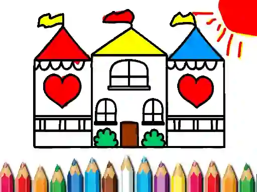 Mäng Back To School Coloring Book DOLL HOUS Internetis