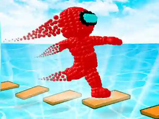 Mäng Sandman Pixel Race 3D Internetis