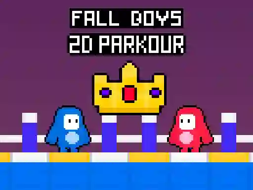 Mäng Fall Boys 2D Parkour Internetis