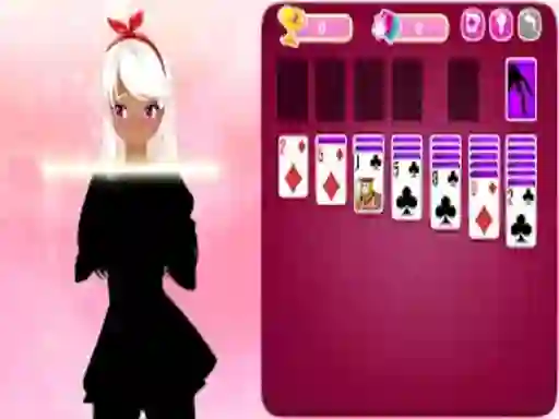 Mäng Solitaire Girls 2 Internetis