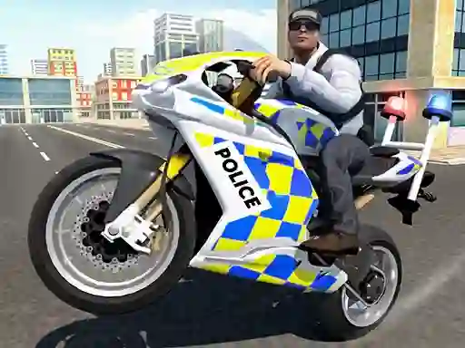 Mäng Police Chase Motorbike Driver Internetis