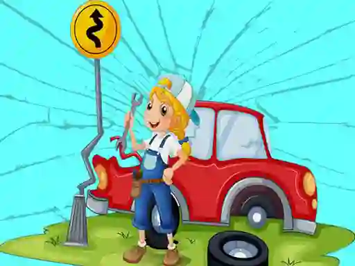 Mäng Broken Cars Jigsaw Internetis