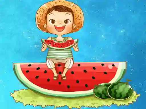 Mäng Watermelon and Drinks Puzzle Internetis