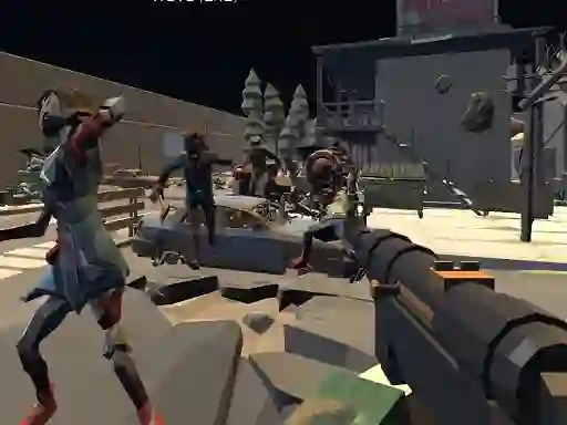 Mäng Zombie Virus FPS Internetis