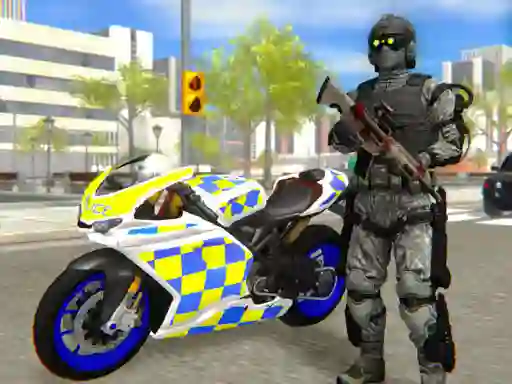 Mäng Police Bike City Simulator Internetis