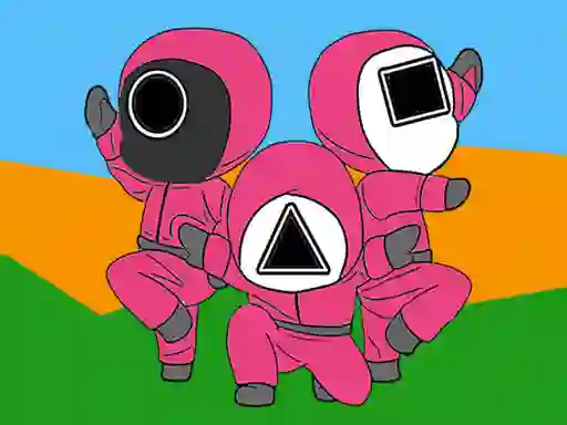 Mäng Squid Coloring Book Internetis
