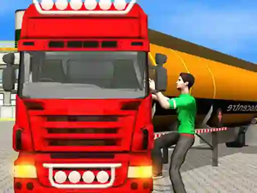 Mäng Oil Tanker Transporter Truck Simulator Internetis