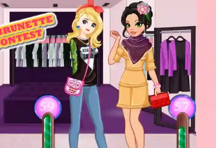 Mäng Blonde Vs Brunette Beauty Contest Internetis