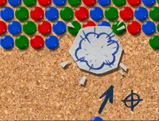 Mäng Pinboard Bubble Shooter Internetis
