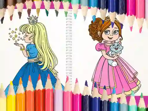 Mäng Beautiful Princess Coloring Book Internetis