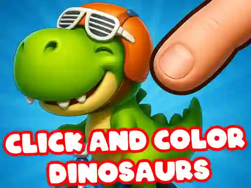 Mäng Click And Colors Dinosaurs Internetis