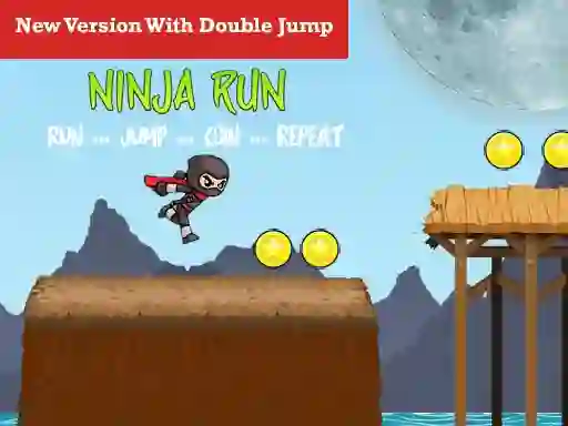 Mäng Ninja Run Double Jump Internetis