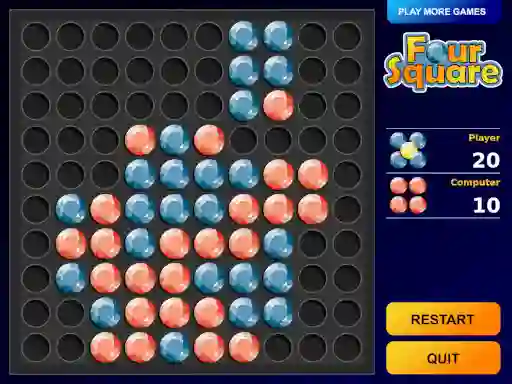 Mäng Four Square Internetis