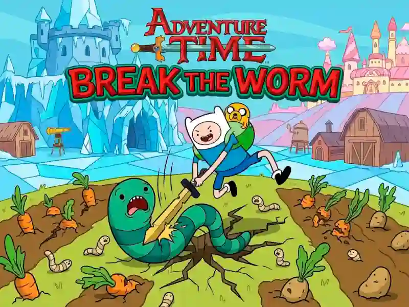 Mäng Adventure Time Break the Worm Internetis