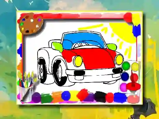 Mäng Cartoon Cars Coloring Book Internetis