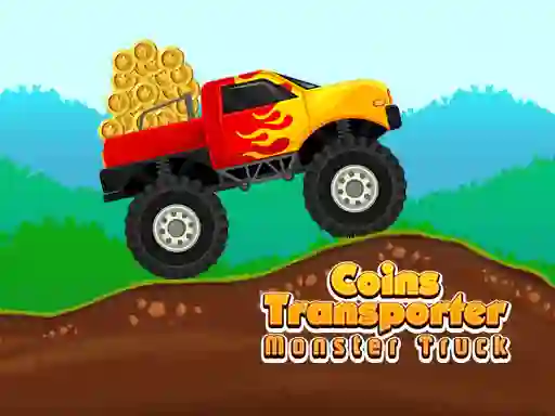 Mäng Coins Transporter Monster Truck Internetis