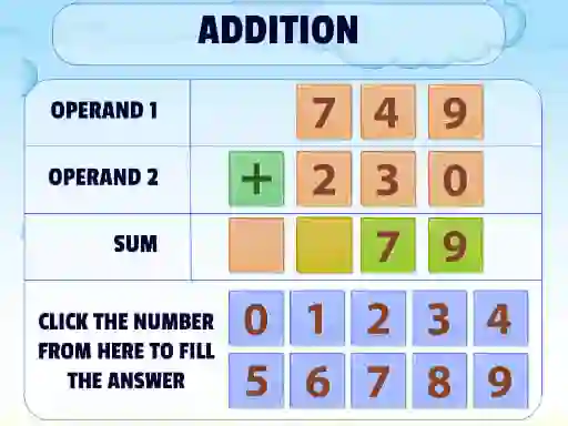 Mäng Addition Practice Internetis