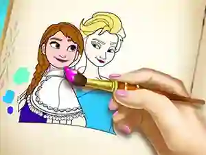 Mäng Ice Kingdom Coloring Book Internetis