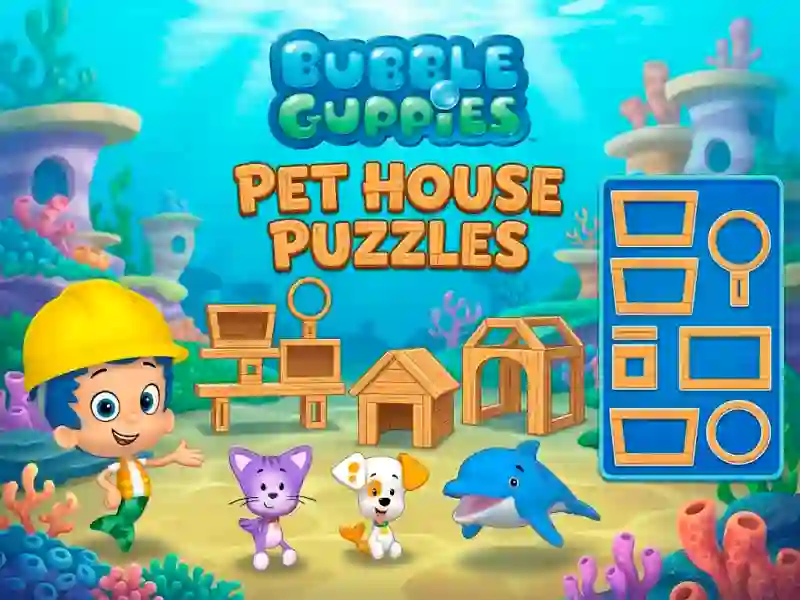 Mäng Bubble Guppies Pet House Puzzles Internetis