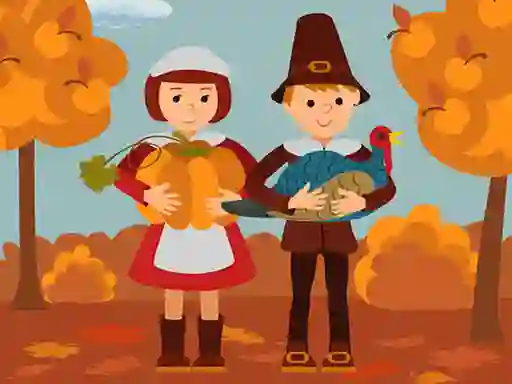Mäng Thanksgiving Jigsaw Internetis