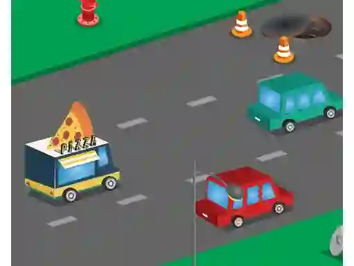 Mäng Food Rush Traffic Internetis