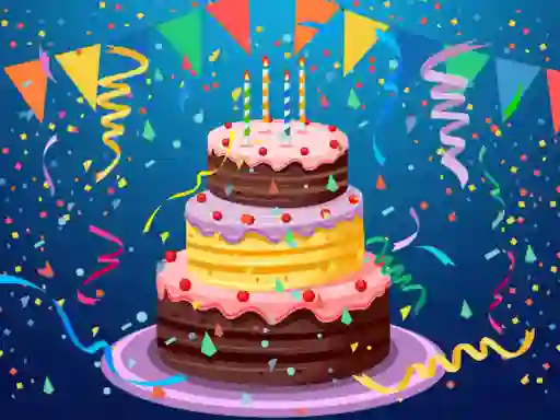 Mäng Birthday cake puzzle Internetis